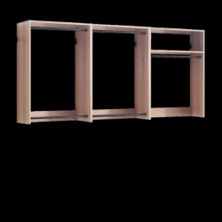 Devi - Wall Mounted Wood Closet System & Modular Units - Oak