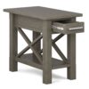 Kitchener - Narrow Side Table - Farmhouse Gray - Image 2