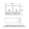 Sink 33" Double Bowl Apron Front Kitchen Sink 50 / 50 - White - Image 3