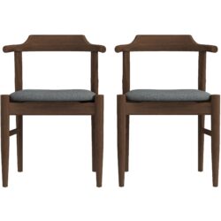 Daisy - Dining Chair (Set of 2) - Brown / Gray