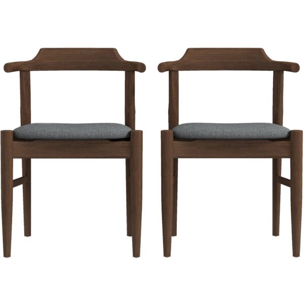 Daisy - Dining Chair (Set of 2) - Brown / Gray