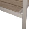 Dreamlan - Outdoor Aluminum Dining Chair With Faux Wood Seat (Set of 2) - Natural / Silver - Image 14