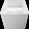 49'' Acrylic Freestanding Soaking Bathtub, Square-Shape Japanese Soaking Hot Tub, Sit-In Design With Chrome Overflow And Drain For Express Delivery 23Amazing-49 (W1920P179228) - Glossy White - Image 15
