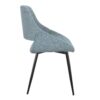 Fabrico - Mid-Century Modern Dining Chair (Set of 2) - Black / Blue - Image 3
