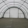 Single Truss Arch Storage Shelter PE - White / Green - Image 5