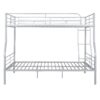 Full Long Over Queen Metal Bunk Bed - Sliver - Image 2