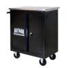 Movable Lockable Double Door Partition With Lock Multi Functional Hardware Storage Tool Car Auto Repair Locker - Black / Blue - Image 11