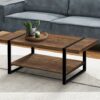 Coffee Table, Accent, Cocktail, Rectangular, Living Room, Contemporary, Modern - Brown - Image 8