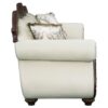 Pierce - Sofa With 5 Pillows - Beige / Cherry - Image 3