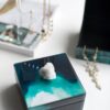 Bethany - Aqua Jewelry Box, Stackable Decorative Storage Boxes With Lids - Colorful - Image 8