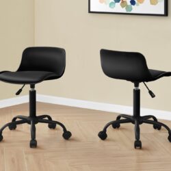 Office Chair, Adjustable Height, Swivel, Ergonomic, Contemporary & Modern - Black