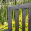 Farmhouse Style Loja Bench Outdoor Seating - Dark Gray - Image 6