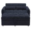 Loveseat Sofa Pull Out Sofa Bed Tufted Sleeper Sofa With An Adjustable Backrest, 3 USB Ports And 2 Lumbar Pillows For Living Room - Blue - Image 16