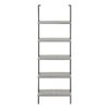 Bookshelf, Bookcase, Etagere, Ladder, 5 Tier, For Office, Contemporary & Modern - Gray - Image 2