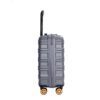 Carry On Luggage Airline Approved18.5" Carry On Suitcase With Tsa Approved Carry On Luggage With Wheels Carry On Bag Hard Shell Suitcases - Dark Gray - Image 7