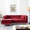 Pompano - Sofa Chaise - Burgundy - Image 5