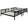 Full Over Full Bunk Bed With Ladder For Bedroom - Espresso - Image 17
