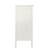3 Drawer Cabinet With Hollow Carved 3 Drawer Dresser Storage Chest With Metal Handles For Entryway Living Room Bedroom - Beige - Image 18