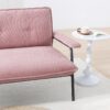 Modern Sofa With Metal Frame For Versatile Scenarios In Small Spaces - Pink - Image 8