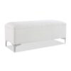 Madelyn - Modern Storage Bench - Bright White Dye - Image 5