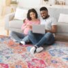 Maval - 3' X 5' Washable Area Rug - Cream - Image 5