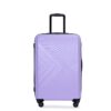 3 Piece Luggage Sets Lightweight Suitcase With Two Hooks, Spinner Wheels, Tsa Lock, (20/24/28) - Light Purple - Image 6