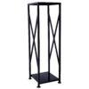 Decorative Firewood Storage Log Rack Holder For Outdoor Indoor Fireplace Fireplace Storage Log Rack Holder Wood Storage Logs Holder Fireside Holders - Black - Image 5
