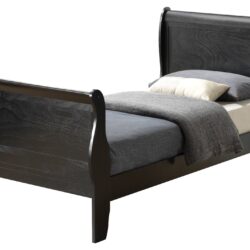 Twin Bed Panel Sleigh - Black