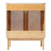 Bathroom Vanity Crafted From Natural Materials, Featuring Handmade Rattan Doors And Soft-Closing Mechanisms - Light Brown - Image 17