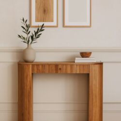 Soba - Straight Console Table - Oak