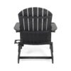 Zenithia - Outdoor Foldable Adirondack Chair With 2 Cup Holders - Dark Gray - Image 9