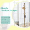 Modern Stainless Steel Spray Painted Hanger With Reinforcement 72" Raised Design Optional - Gold - Image 7