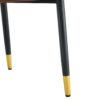 Dining Chair Set With Metal Legs And Elegant Design - Brown / Black - Image 4