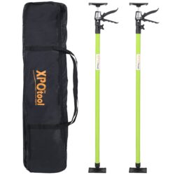Adjustable Support Pole 2 Pack, Steel Hand Support System, Extends 45 To 114" - Black / Green
