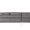 Shannon - Velvet Sectional Sofa With Chaise - Gray - Image 4