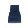 Elegant Tufted Chaise Lounge With Curved Design - Antique Navy Blue - Image 6