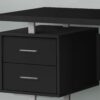 Computer Desk For Home Office, Laptop, Left Right Set - Up, Storage Drawers, Contemporary & Modern - Black - Image 2