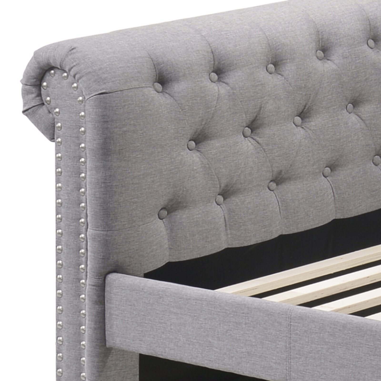 Justice - Twin Daybed With Trundle - Smoke Gray - Image 10