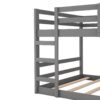 Full Over Full Classic Bunk Bed & Ladder - Gray - Image 6