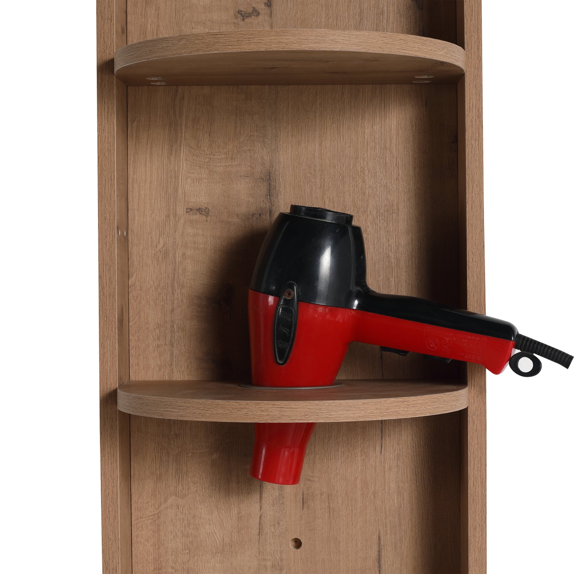 Modern Bathroom Wall Mounted Storage Rack With Floating Design - Imitative Oak - Image 16