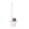 5 In 1 Entryway Bench With Coat Rack, 7 Sturdy Hooks, 2 Spacious Drawers And Adjustable Shelves, Wide Hall Tree With Metal Handles For Hallway - Brown / White - Image 22