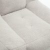 Modern Indoor Fluffy Bean Bag Chair With Memory Foam And Ottoman Super Soft Velvet - Light Gray - Image 20