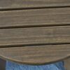 Outdoor Table With Slat Panel Table Top - Gray - Image 8