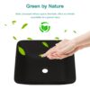 Artistic Vessel Sink With Faucet And Pop Up Drain - Matte Black - Image 7