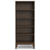 Harper - 5 Shelf Bookcase - Walnut Brown - Image 2