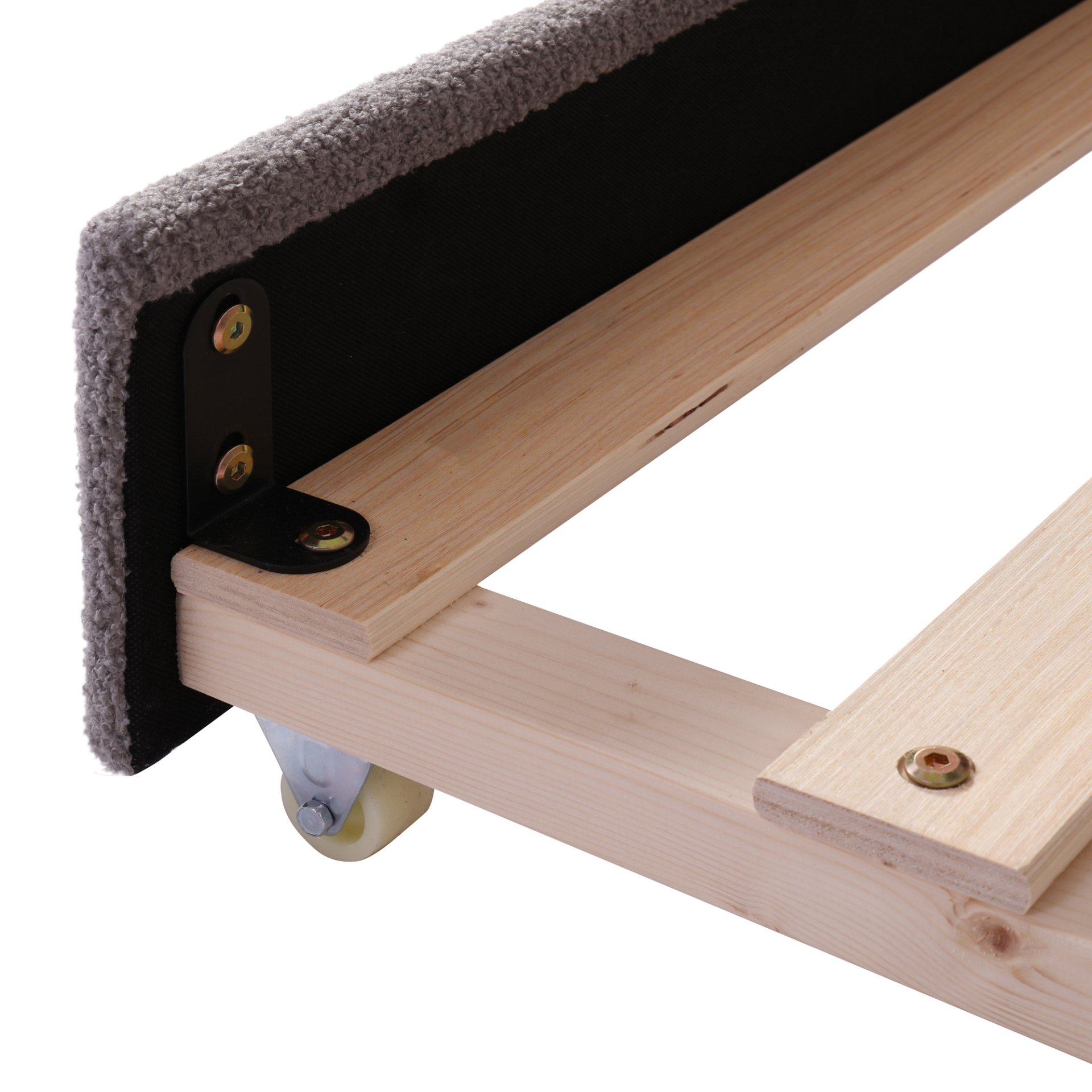 Full Size Upholstered Daybed With Light And Trundle - Gray - Image 13