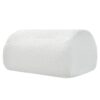 Curved Lounge Chair With Ottoman And High Resilience Foam - White - Image 11
