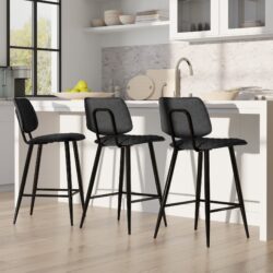 Raya - Counter Height Stool (Set of 2) - Charcoal