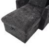 Multifunctional Lazy Person Sofa Recliner With Storage Backrest And Cell Phone Bracket For Living Room Or Bedroom - Black - Image 25