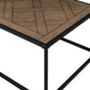 Contemporary Decorative Parquet Top Rectangle Coffee Table - Parquet Veneer - Image 3